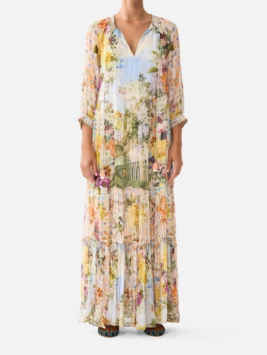 Camilla Dresses & Skirts - Camilla long gathered panel dress In The architects of alcázar